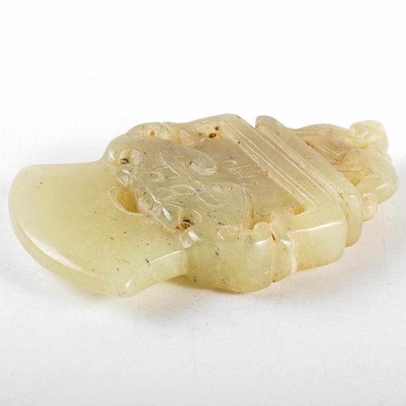 中国　玉石彫刻　神獣　玉器　玉壁　玉飾　玉珮　M　R5555