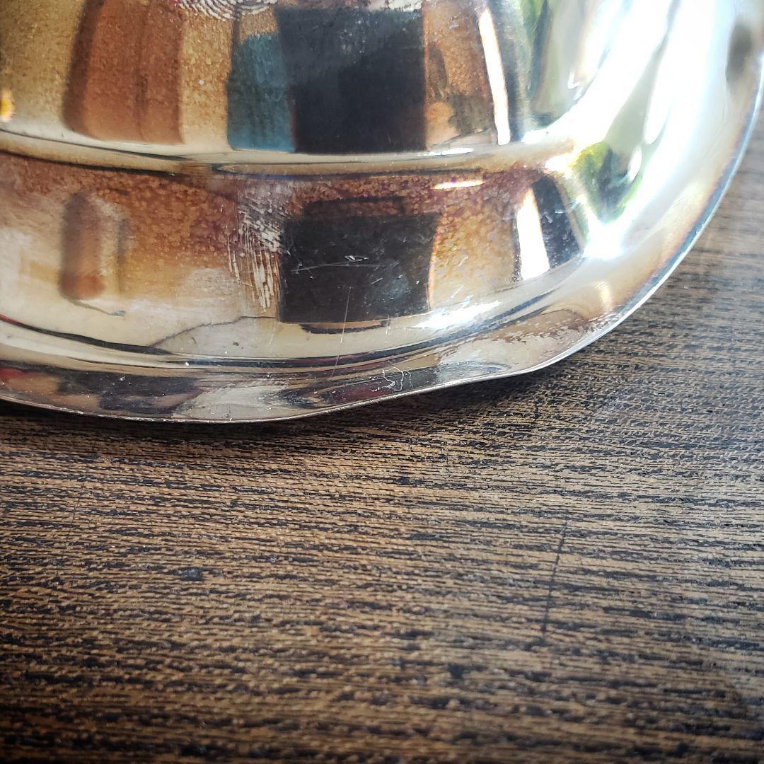 バターケース シルバープレート ビンテージ アンティーク ガラス受け