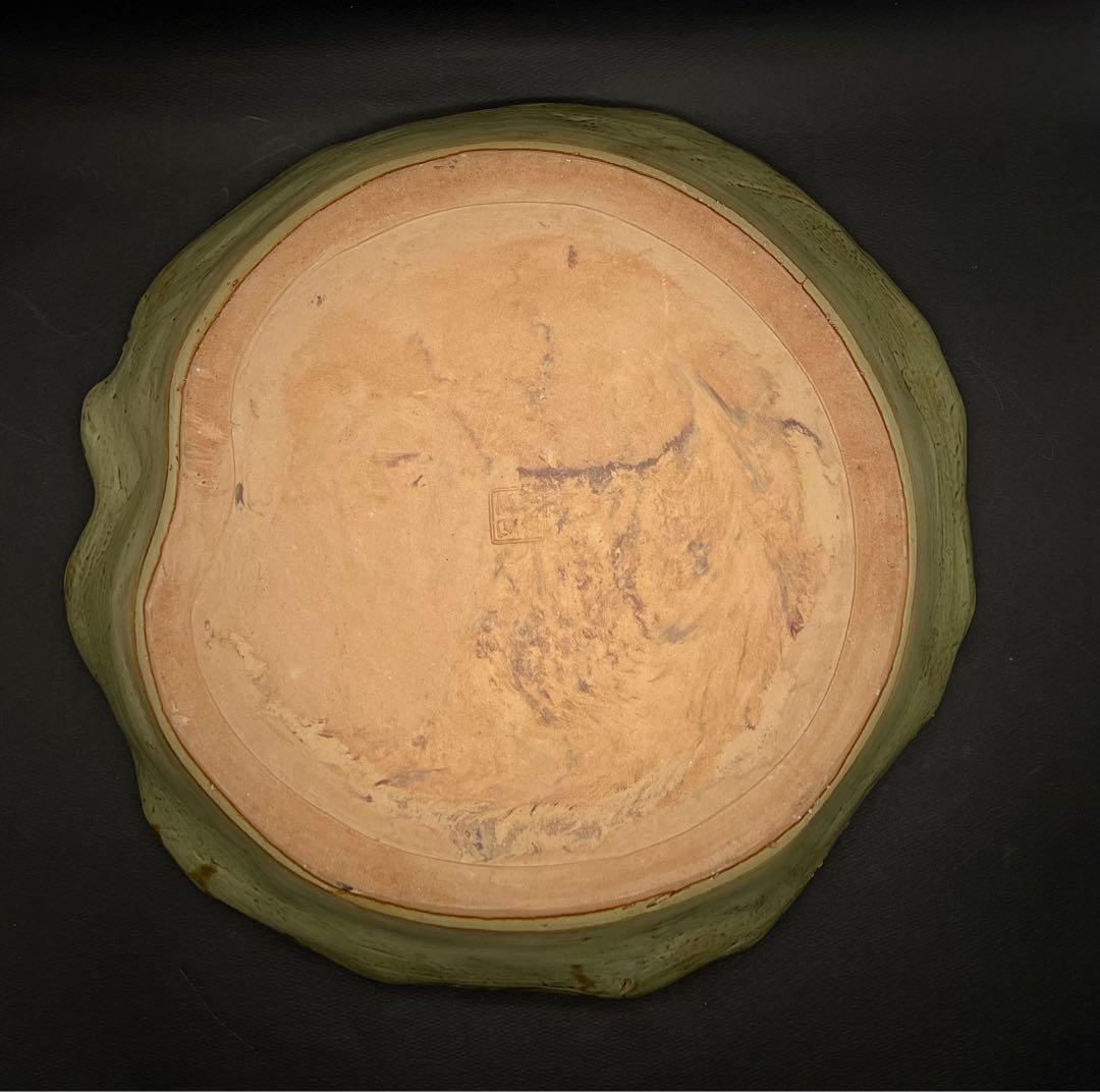中国美術 古玩 秘色窯造 水鉢 水盆 水盤 茶盤 煎茶道具