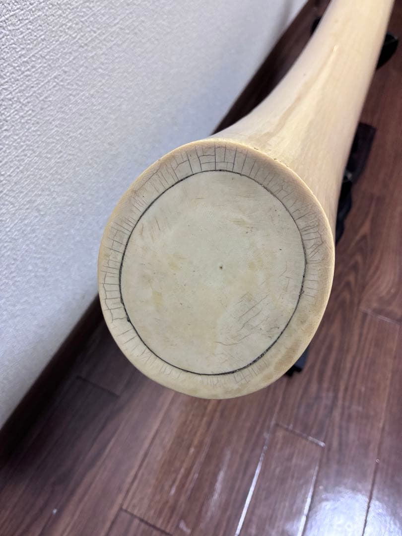 象牙風レプリカ 置物 オブジェ 全長約90cm 約8.7kg レジン 練物