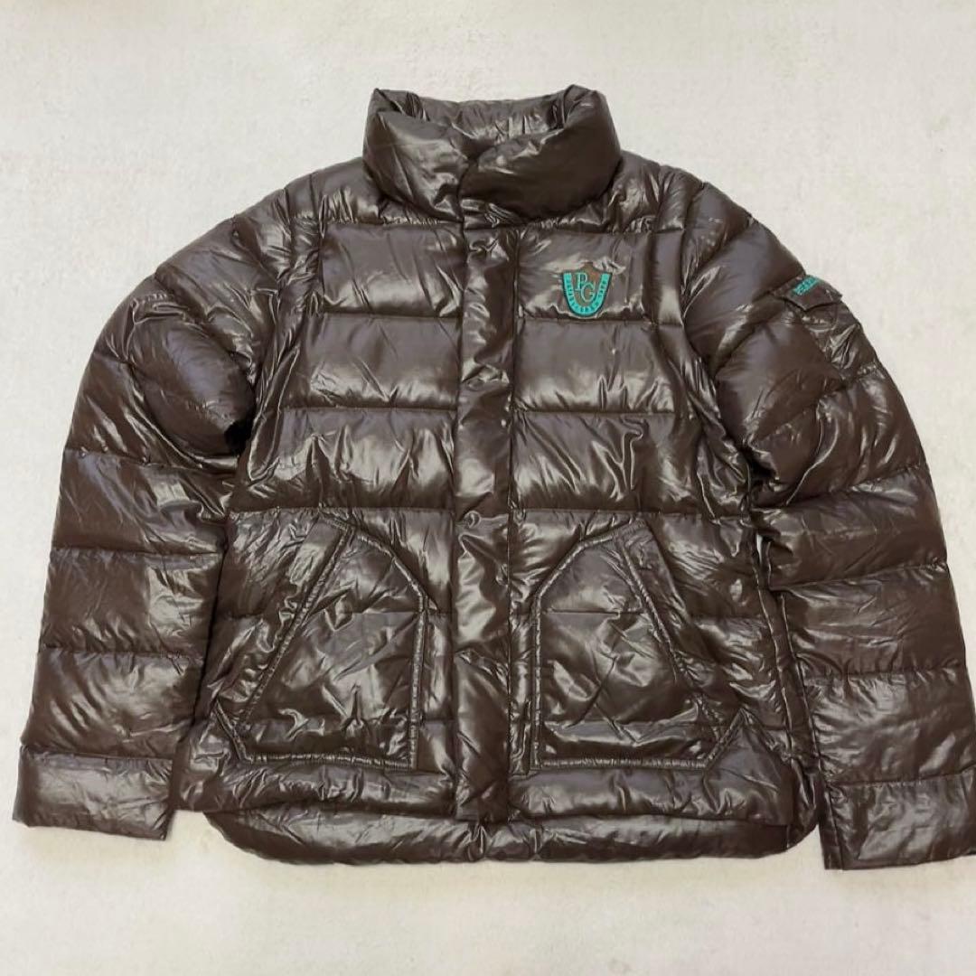 極美品　パーリーゲイツ 2way　ダウン　ジャケット　ベスト　軽量　ブラウン