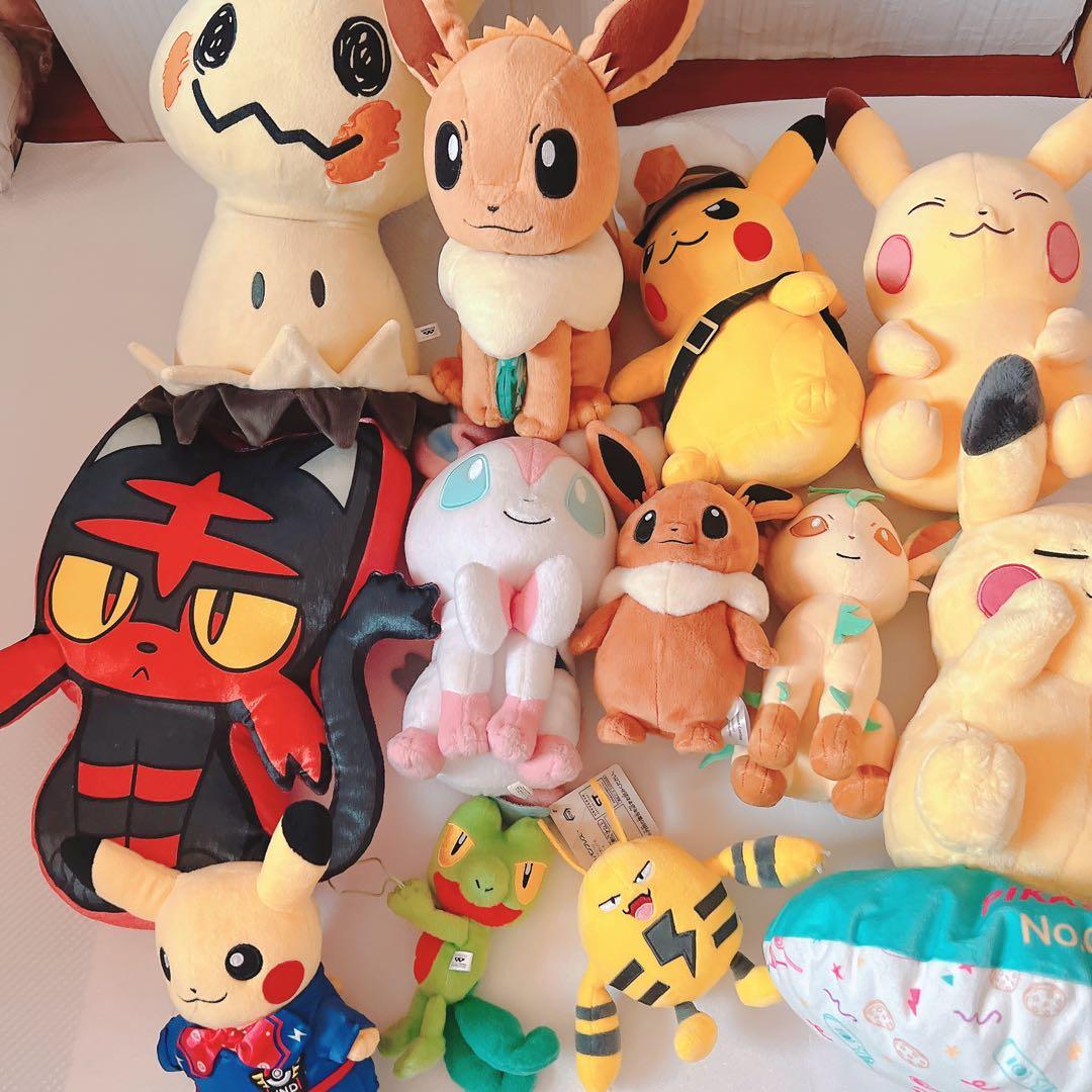 でっかいコロっとまんまる　ニンフィア　羽田　 ちっちゃいかたのり ぬいぐるみ