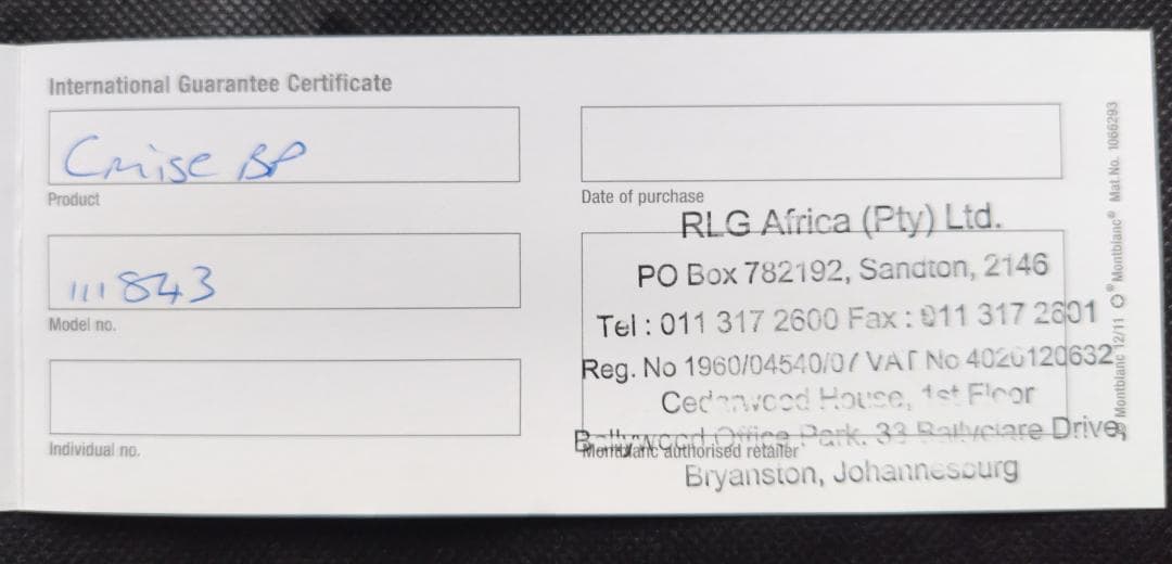 Mont Blancボールペン Cruise Collection111843