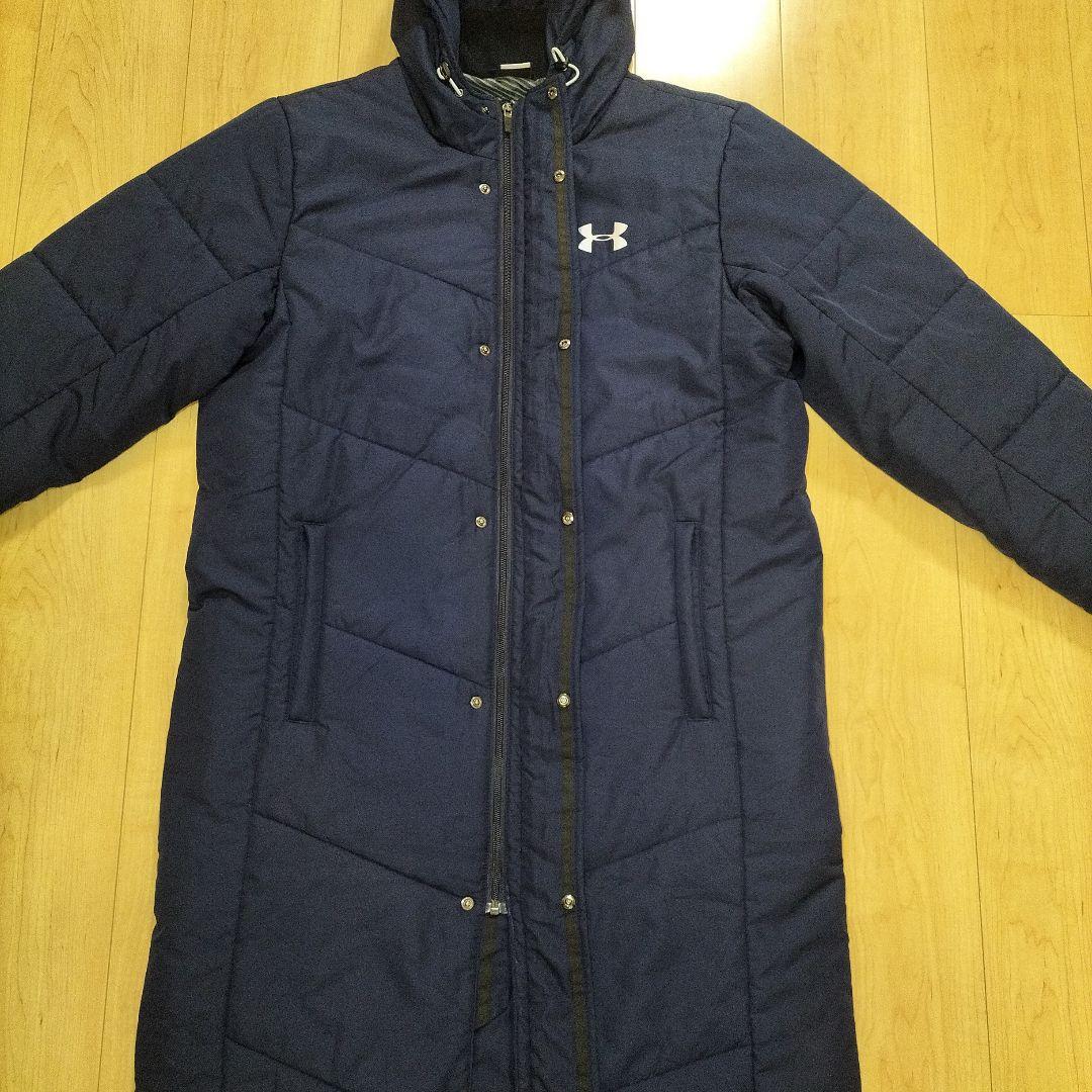 ひまわり　Lサイズ 美品【アンダーアーマー】ベンチコート 中綿入り 軽量＆