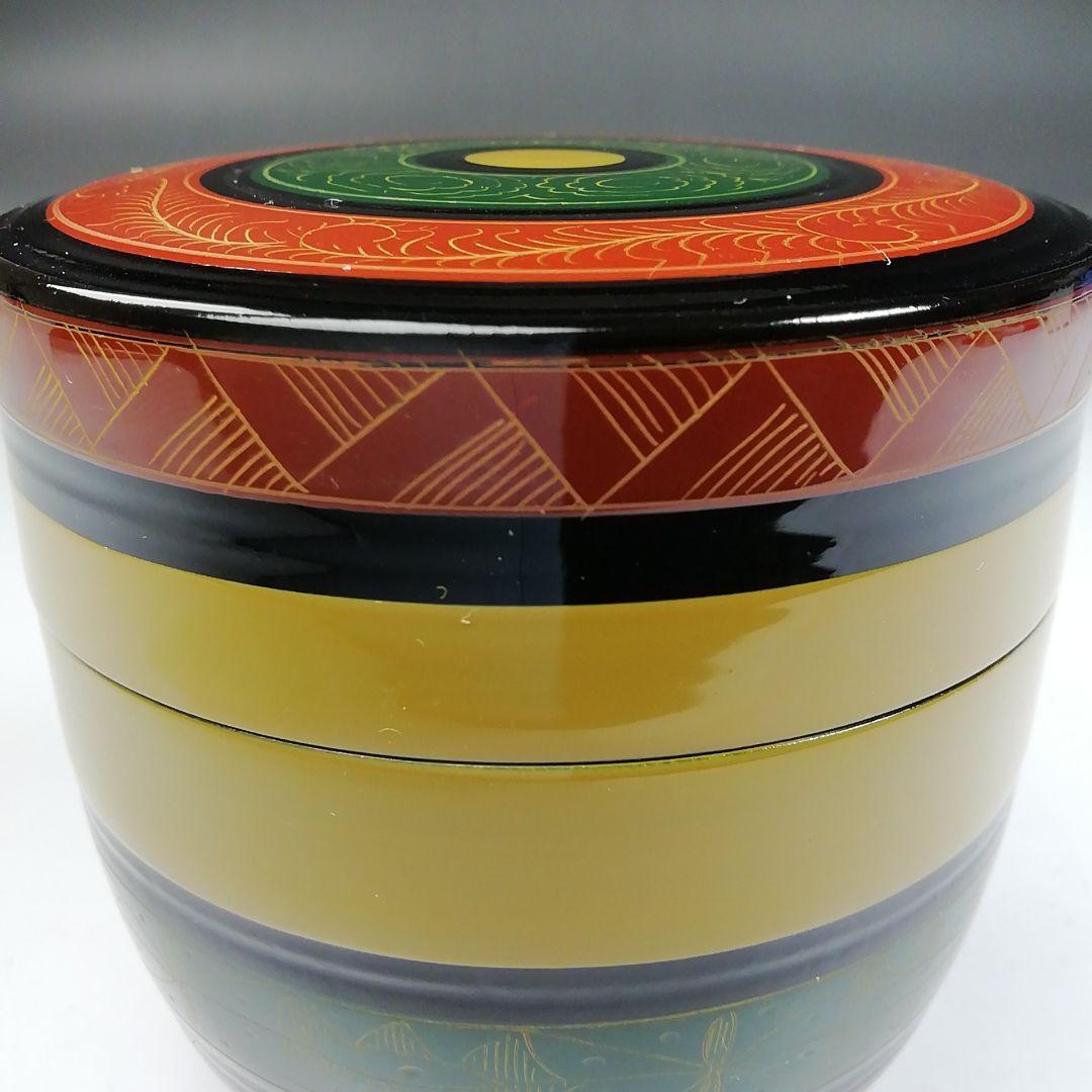 Ｗ１７６　棗　『唐物写　独楽棗』『中村湖彩 造』　共箱　茶道具