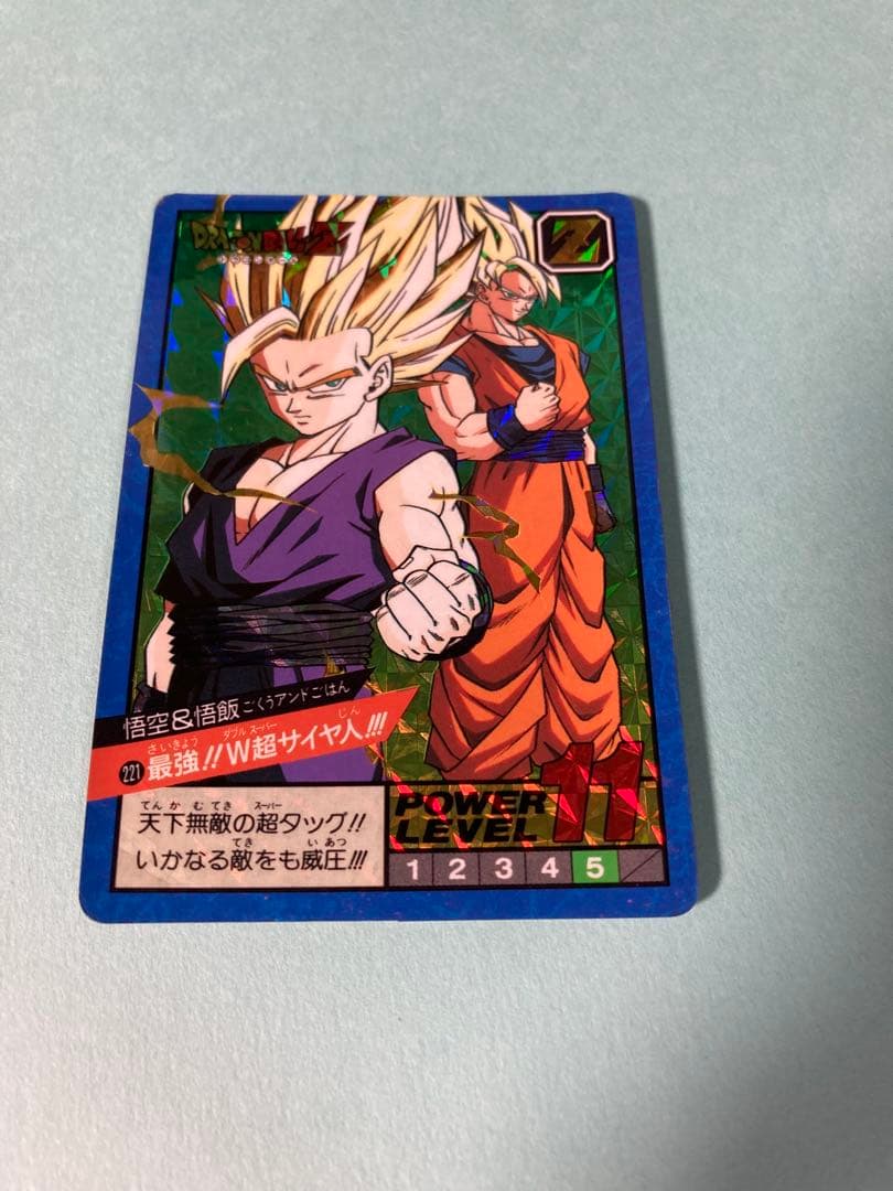 ドラゴンボール　カードダス　スーパーバトル　221 悟空&悟飯　プリズム