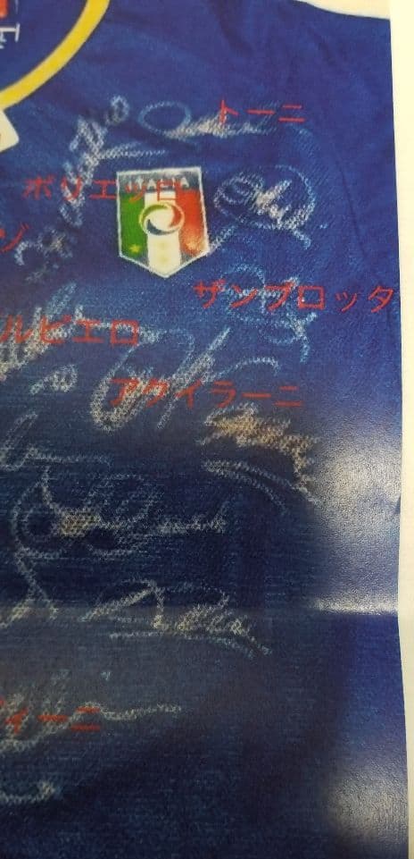 デルピエロ　ブッフォン　マルディーニ　カンナバーロ　他　直筆サイン　イタリア代表