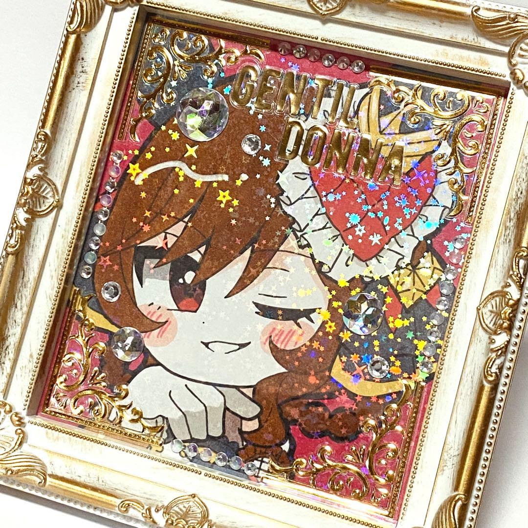 ゆ*お様 額付き＊ウマ娘 シュヴァルグラン＆ヴィブロス＆ジェンティルドンナ 手描