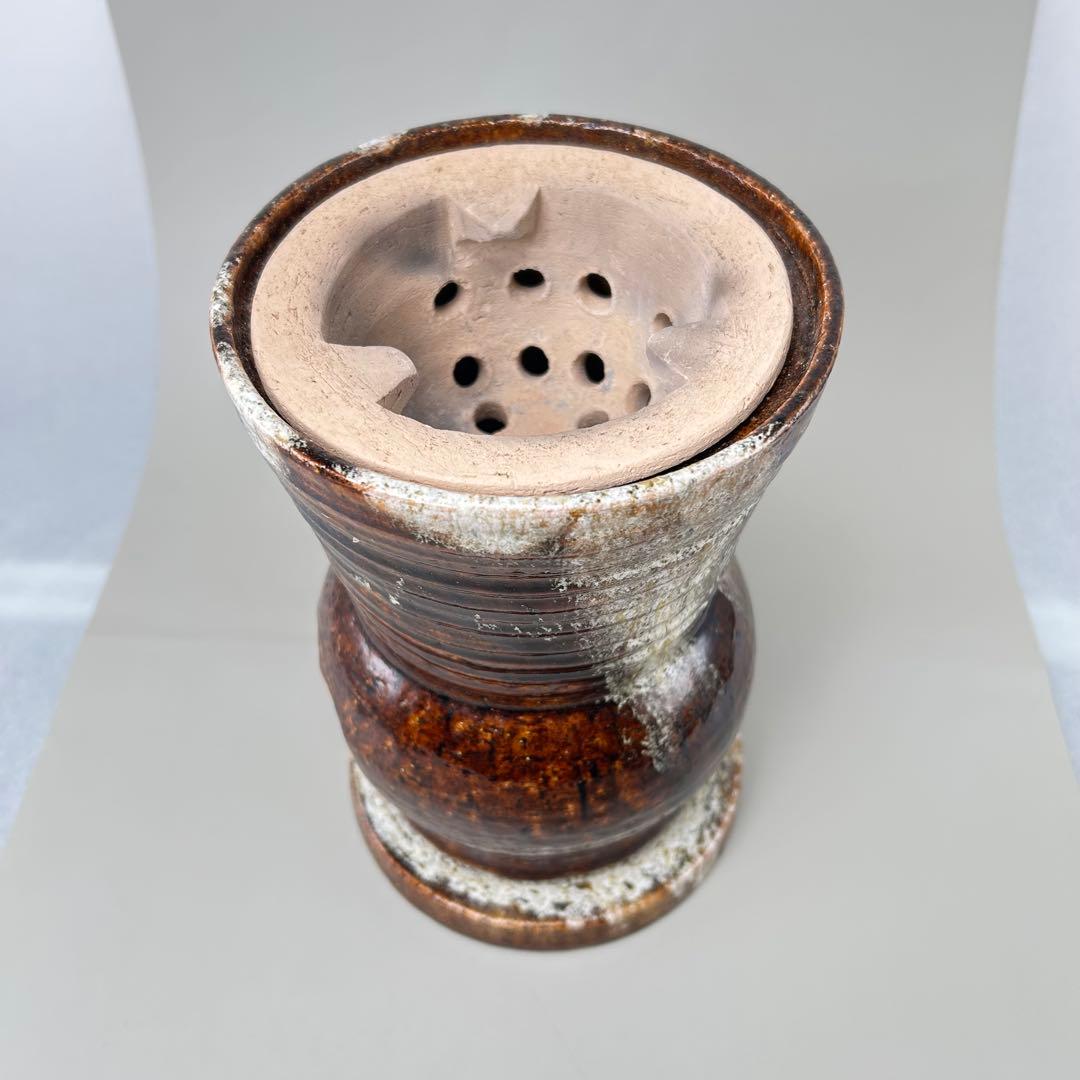 B023涼炉 小豆島 神懸焼 室井香悦 造 涼爐 茶道具 煎茶道具