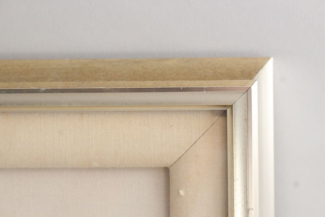 No5300 額装　倉光博之　金銘　「野尻湖」　日本画　6号　風景画　送料無料