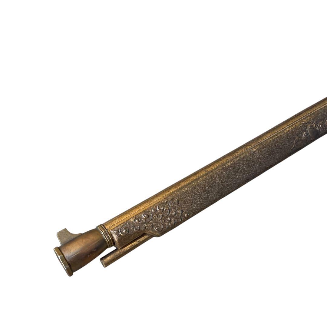 古式銃 火縄銃 装飾銃 アンティーク調 金属製 全長110cm インテリア