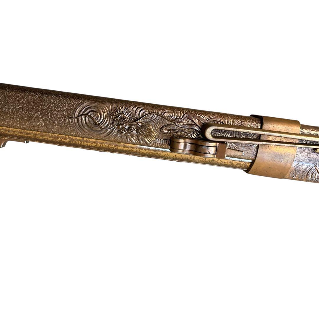 古式銃 火縄銃 装飾銃 アンティーク調 金属製 全長110cm インテリア