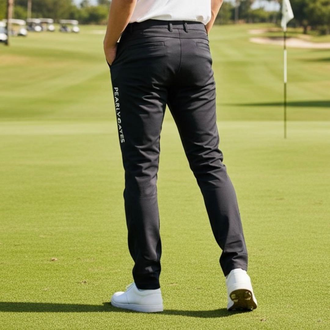 現行モデル　パーリーゲイツ　ジョガーパンツ　黒　XL〜XXL相当　美品　6