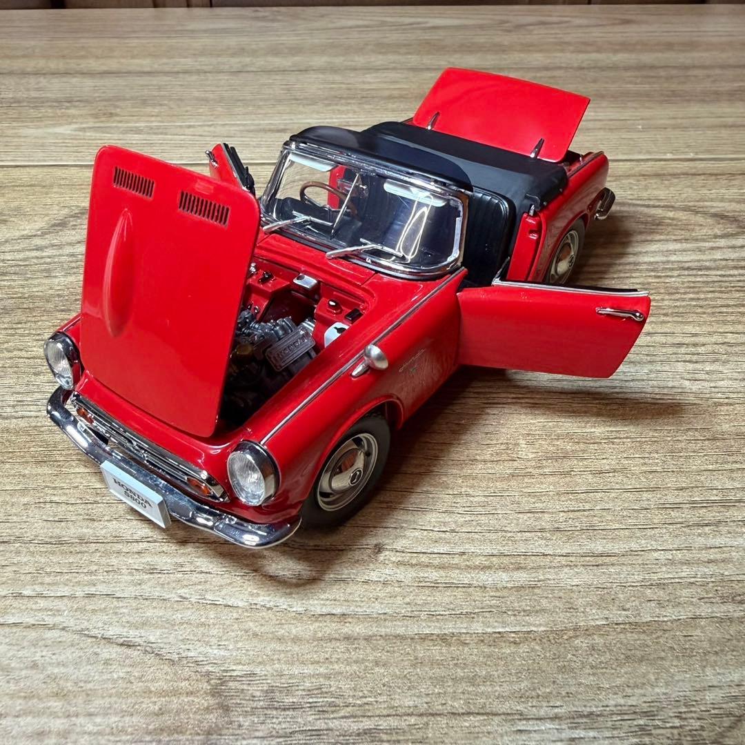 自動車 EBBRO1/24Honda S800 ROADSTER 1966 Red