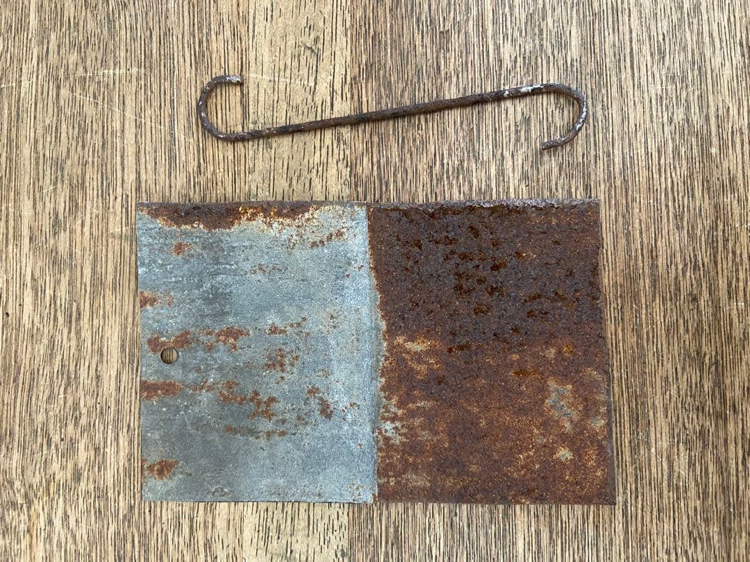 ブリキ　錆び　ディスプレイ　古道具