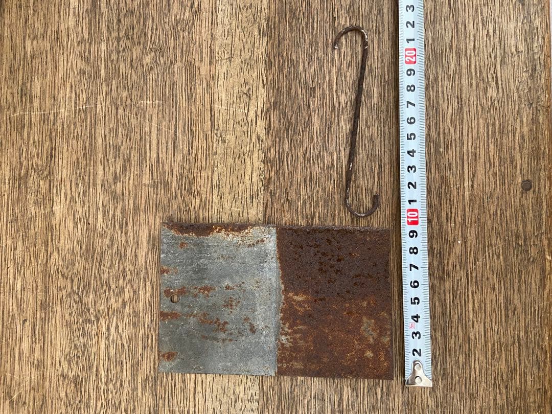 ブリキ　錆び　ディスプレイ　古道具