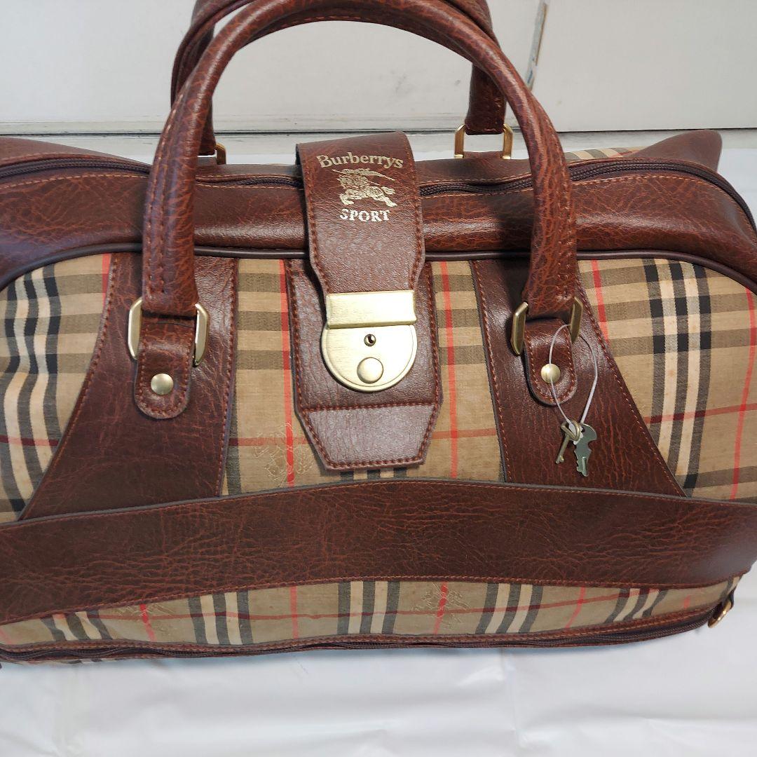 ★Burberryes SPORT Big ボストンバック ◎vintages