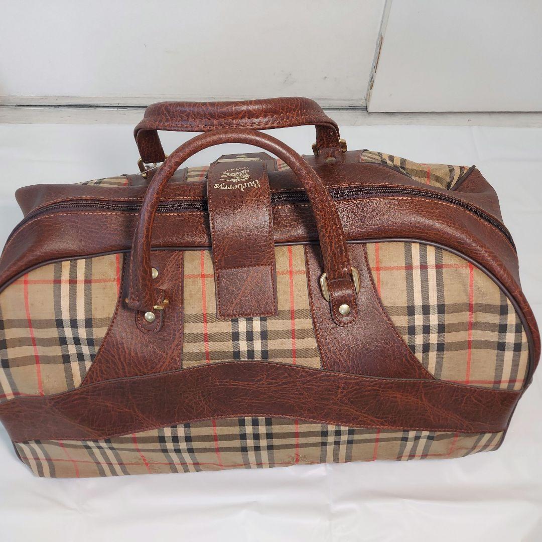 ★Burberryes SPORT Big ボストンバック ◎vintages