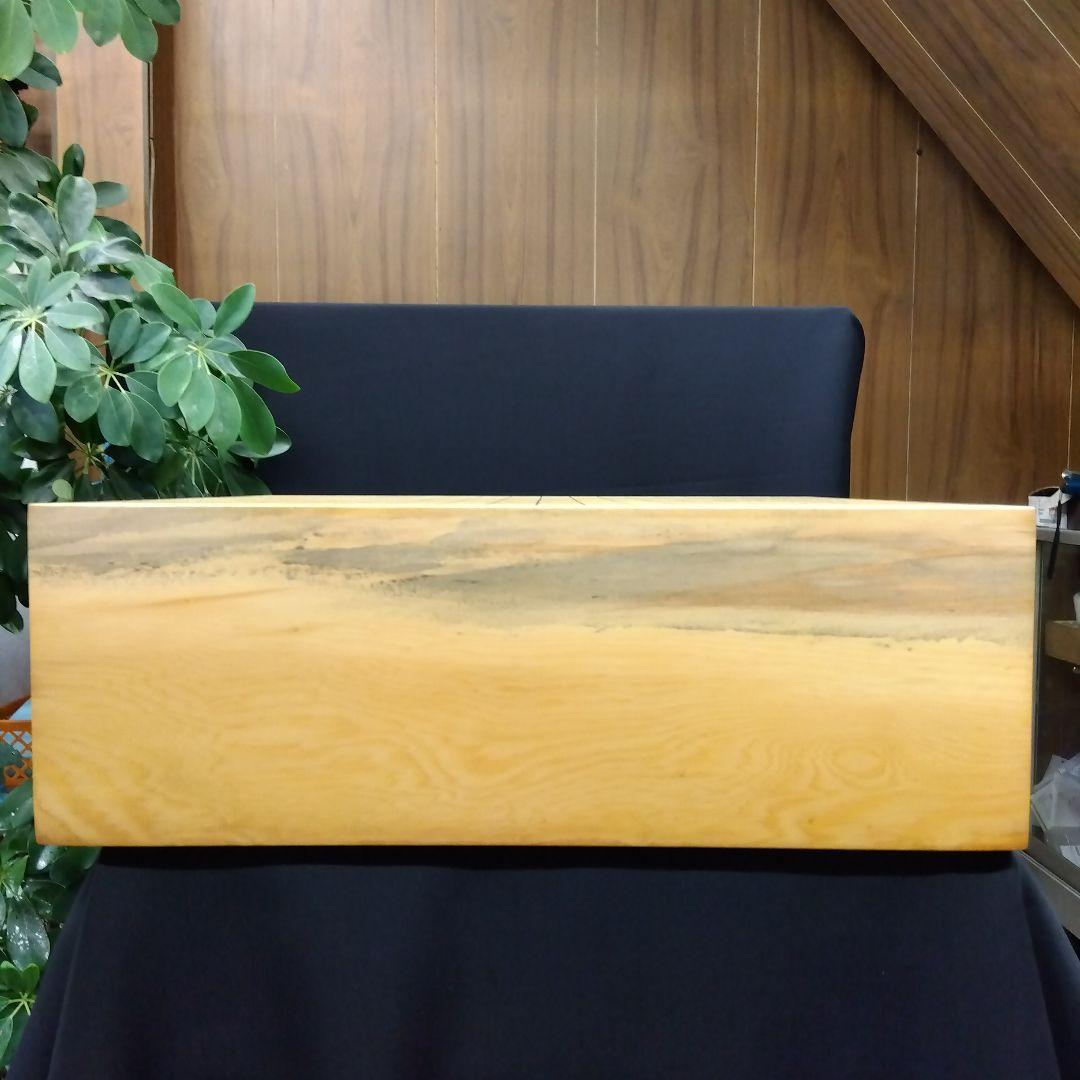 【国産　本榧　5寸碁盤　木表　脚なし】