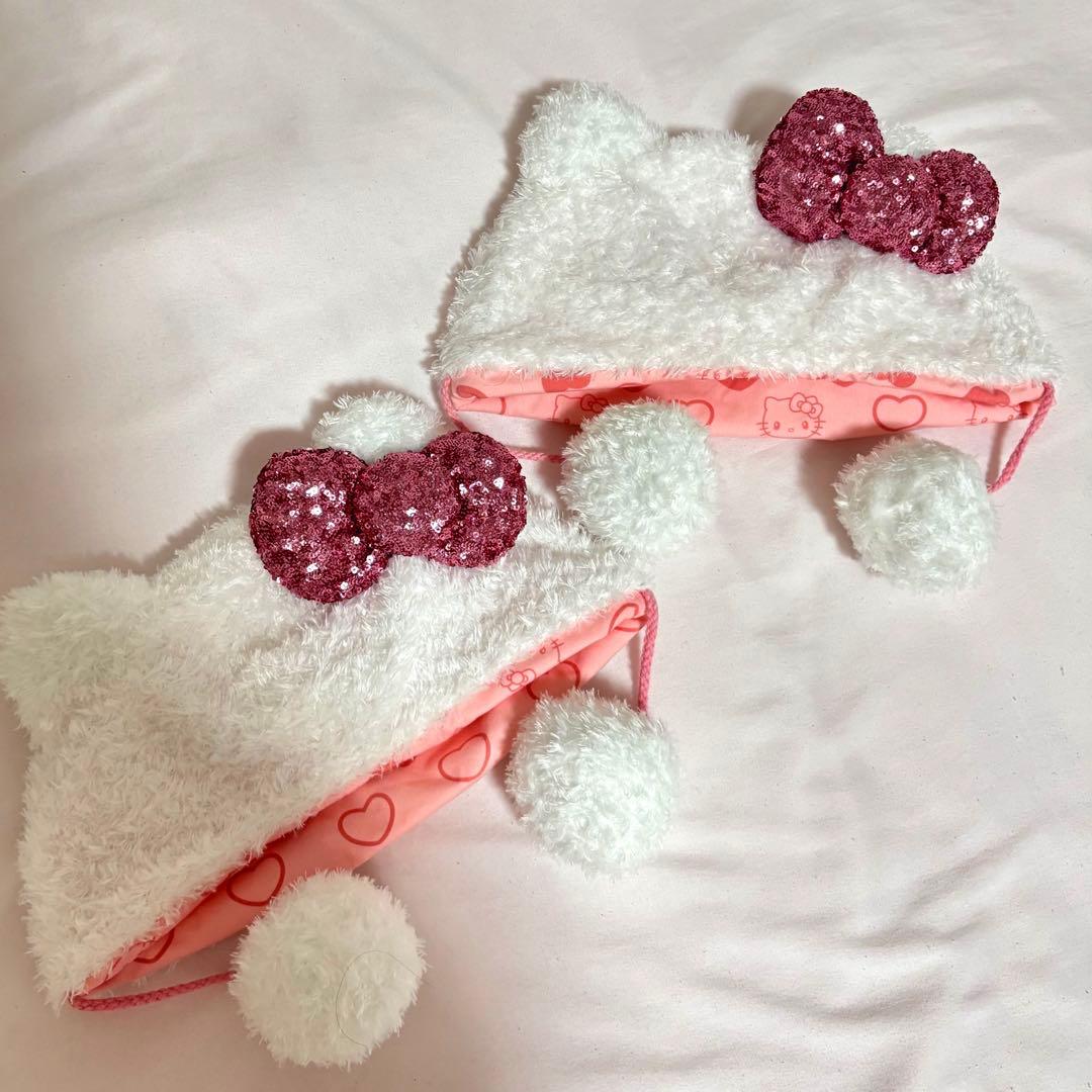 USJ キティ ファンキャップ　2つセット