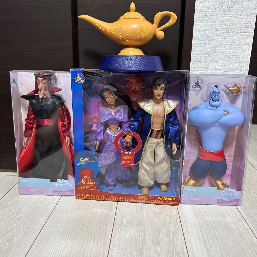 アラジン ジャスミン ジーニー ジャファー ドール 人形