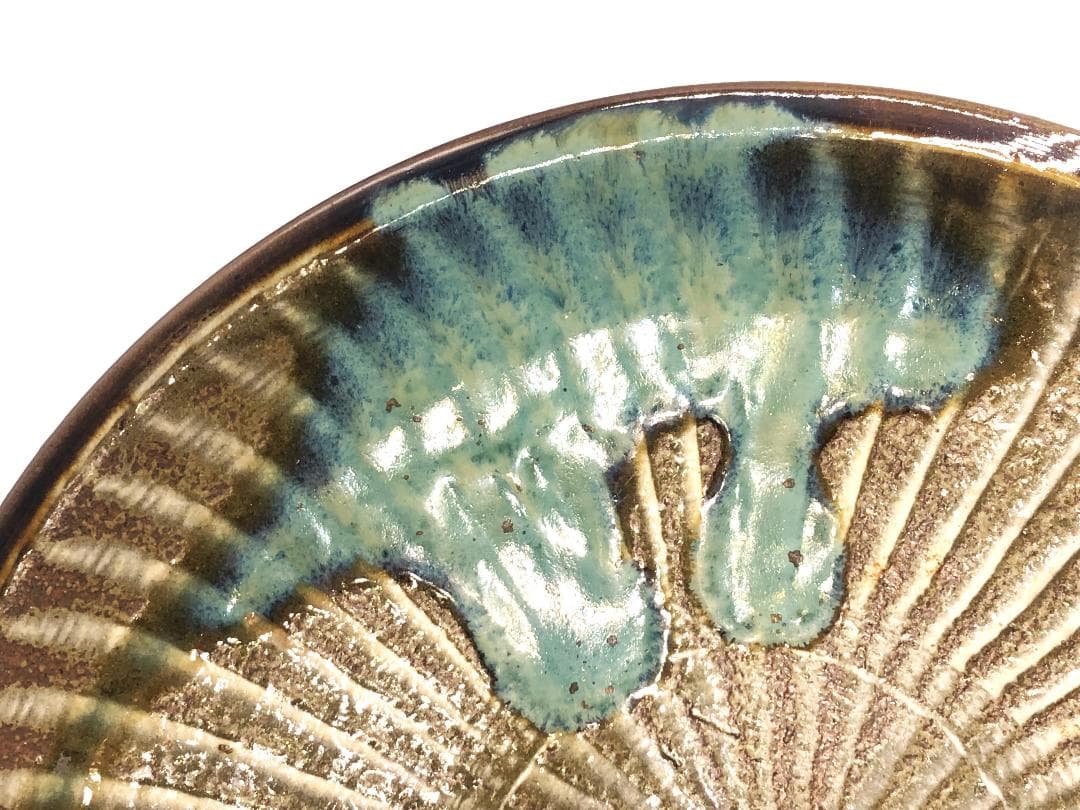 【 飛び鉋大皿 1尺 】　小石原焼　ちがいわ窯