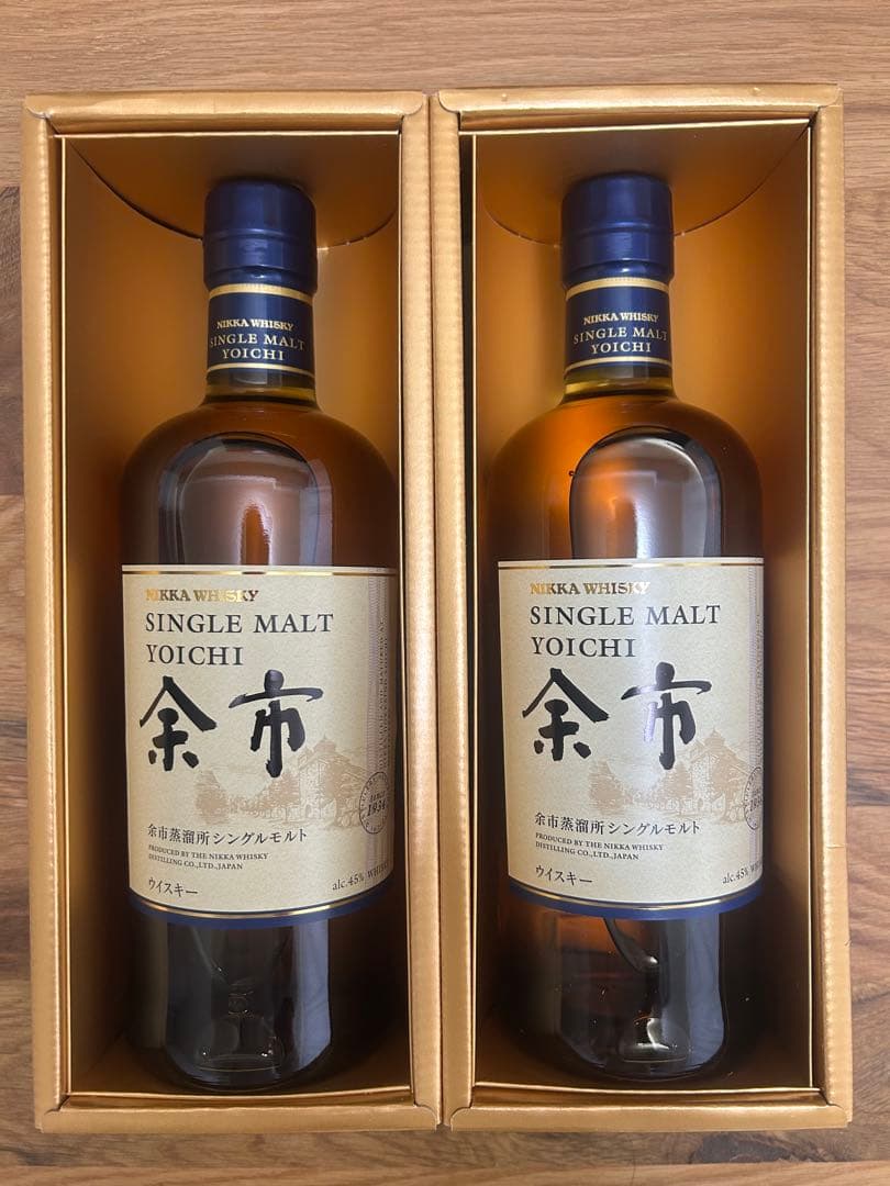 【箱付・未開封】ニッカ 余市 シングルモルト 700ml 2本セット