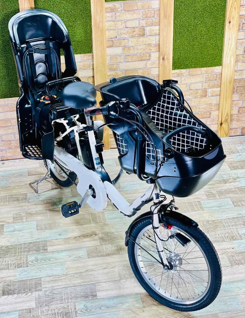 大容量 ホワイト系 人気NO１ パナソニック子供乗せ電動アシスト H2815