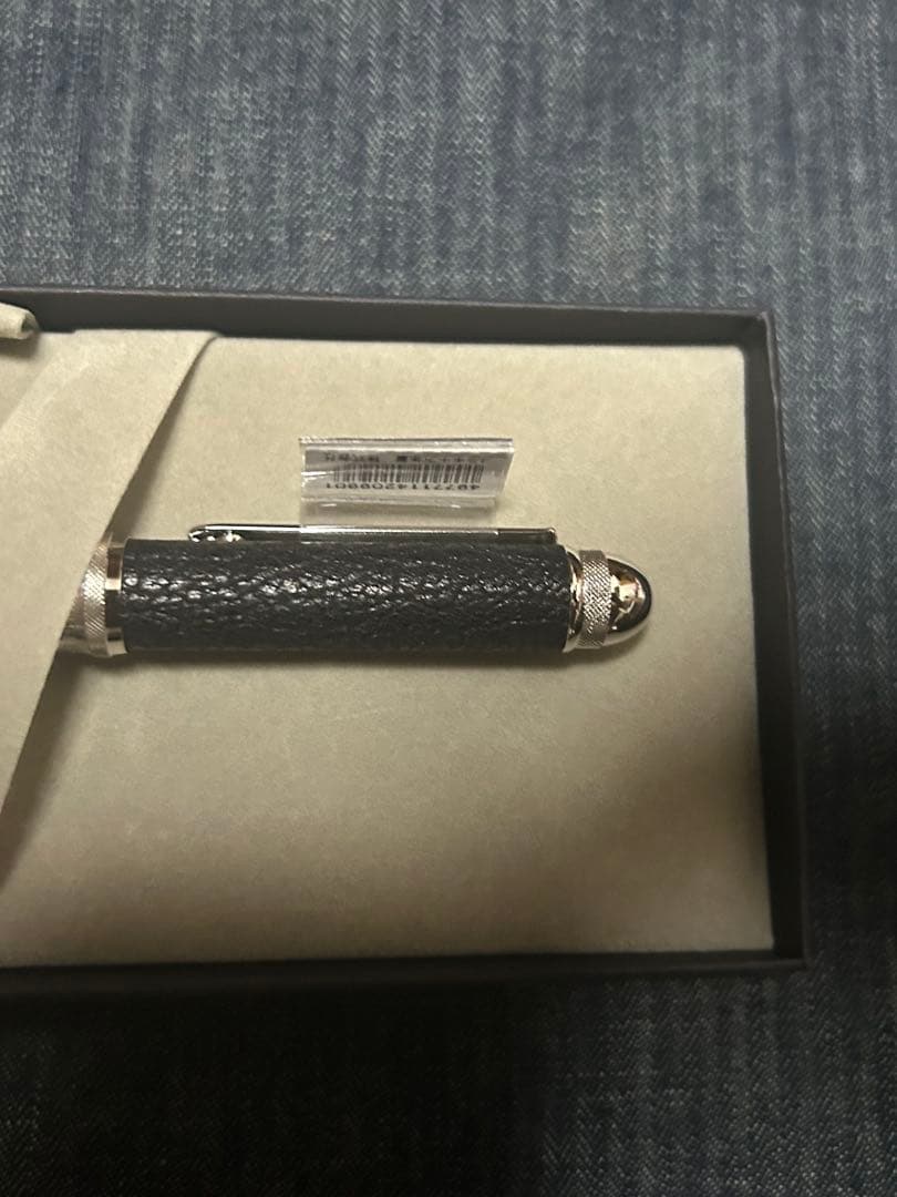 プラチナ ダブル3アクション　ゴートシュリンク 本革巻