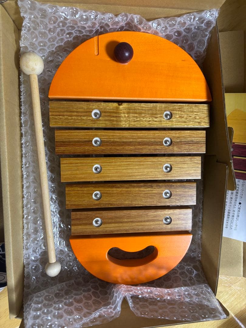 BørneLund 魚型シロフォン オレンジ