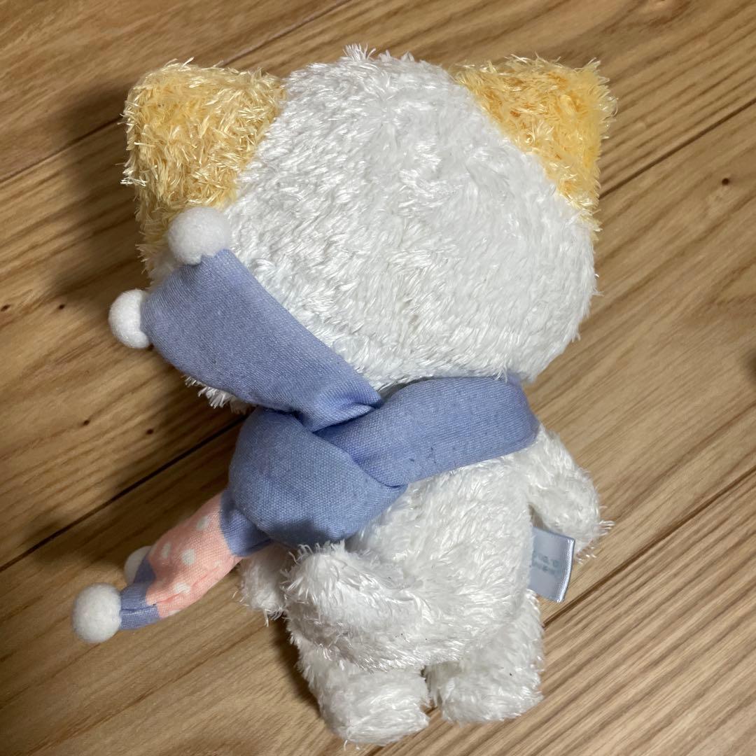 【希少】 マシュマロみたいなふわふわにゃんこ ぬいぐるみ マフラー