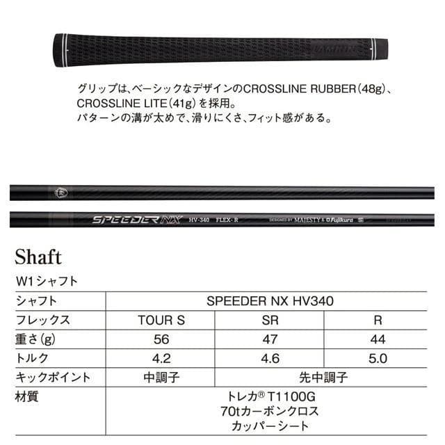 クラブ MAJESTY CONQUEST SPEEDER NX HV340 9.5 S