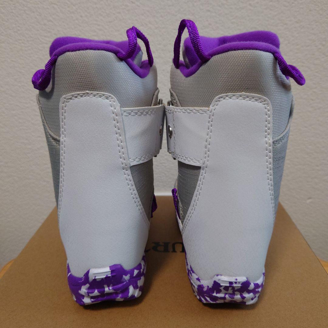 Burton Mini-Grom YTH 10C ホワイト/パープル　16.5