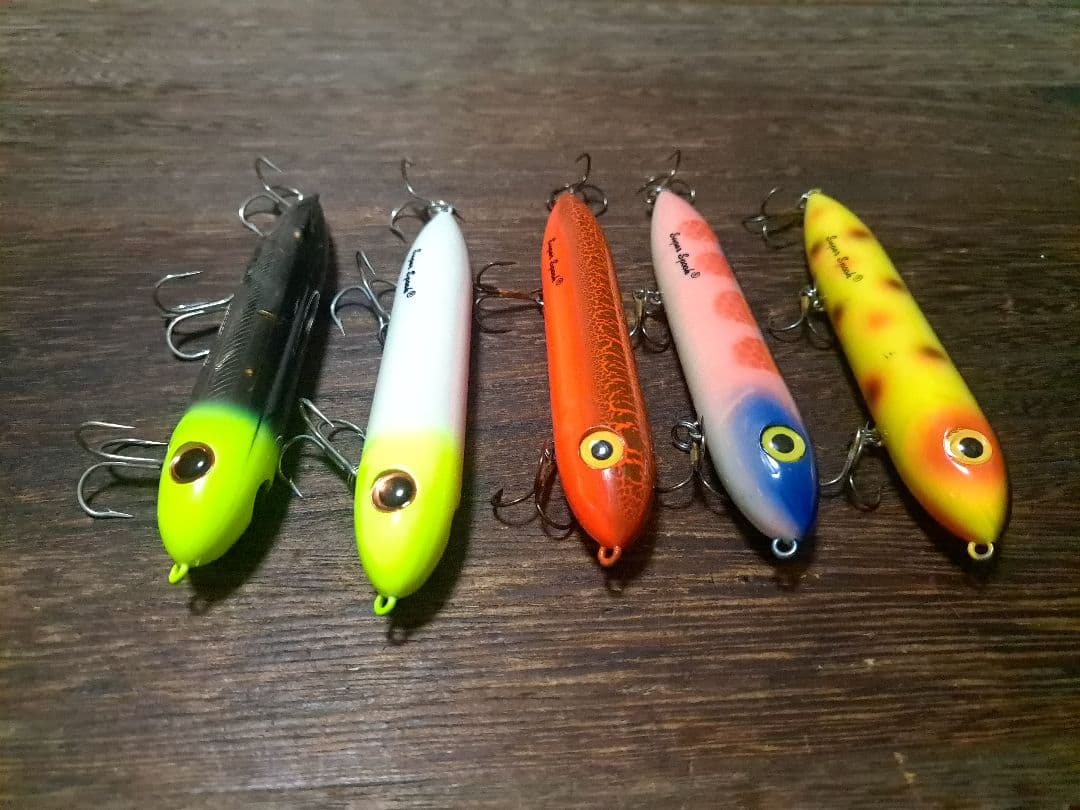 ヘドン　スーパースプーク　5色　5本セット