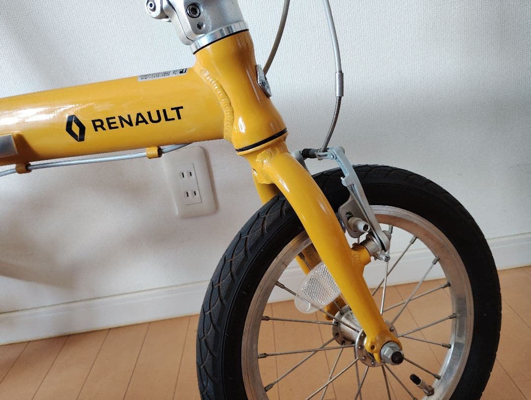 オ*2様 RENAULT Light8 折り畳み自転車 14インチ イエロー