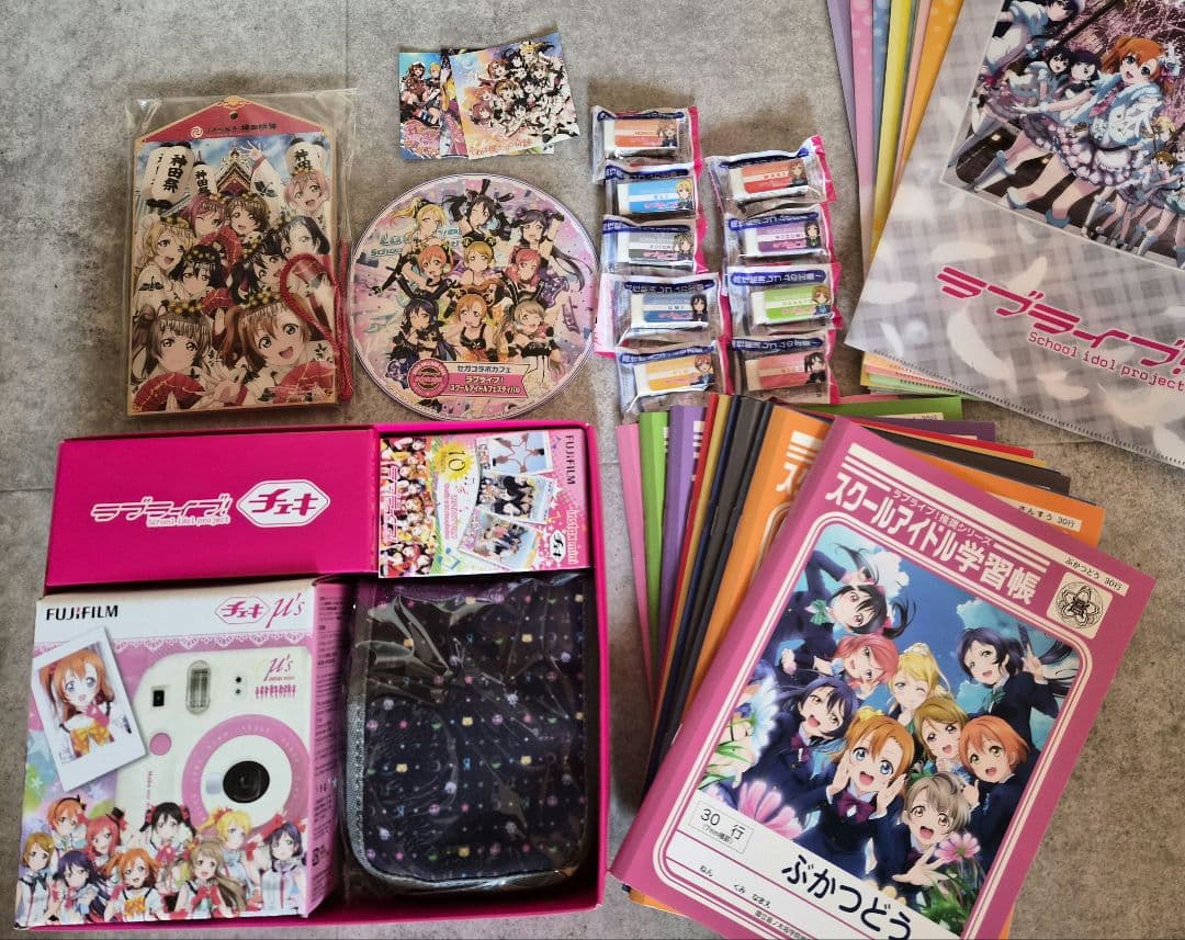 【超希少】ラブライブ！ μ's 限定チェキ ＆ 神田明神絵馬 ＆ 文具セット