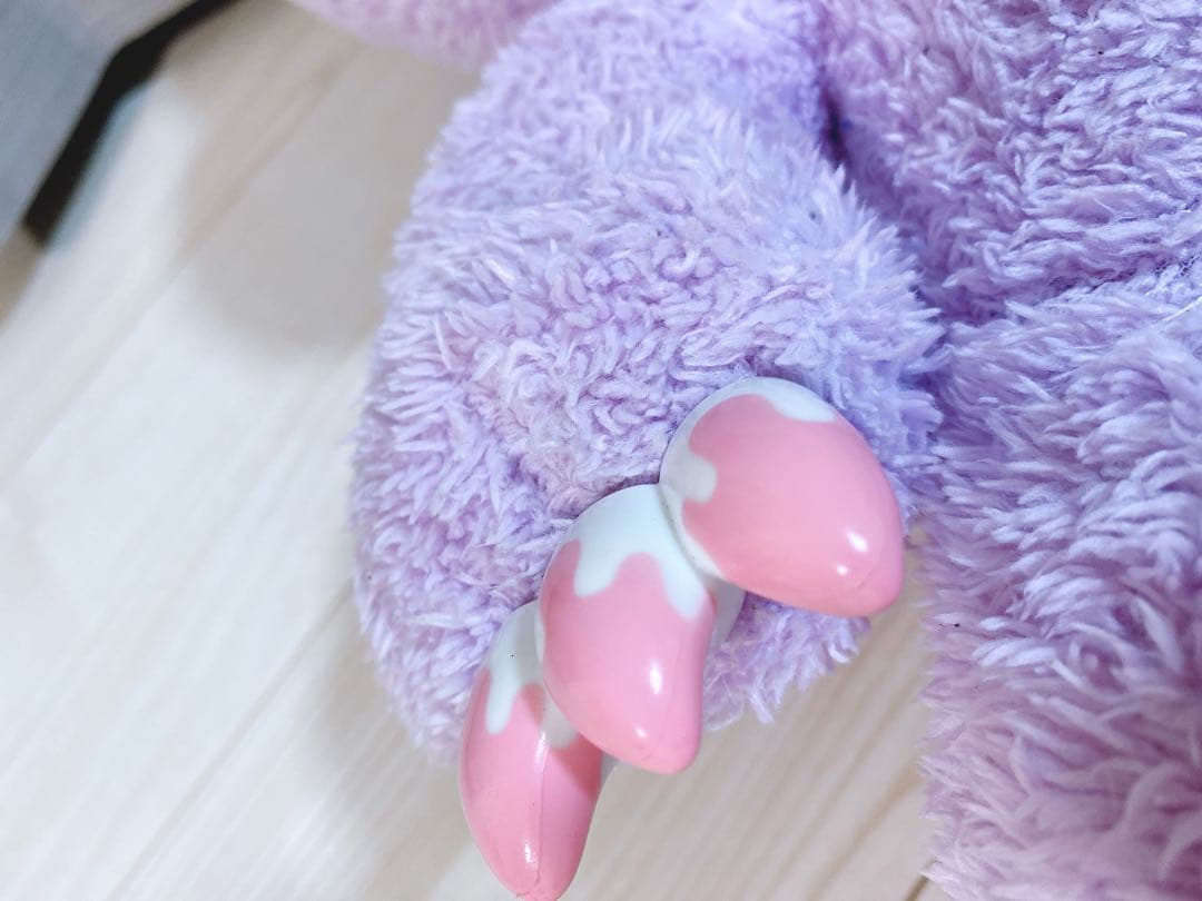 チャックスGP グルーミー 特大サイズ ぬいぐるみ ラベンダー　限定品