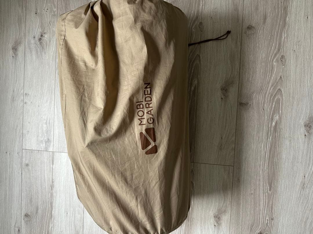 MOBI GARDEN ダブルマットレス ベージュ 収納袋付き