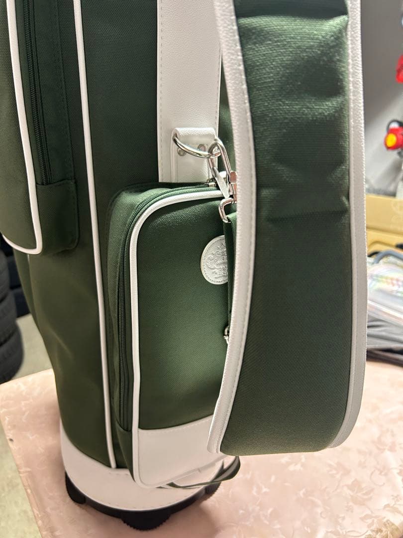 レアな美品Orobianco キャディーバッグ グリーン/ホワイト