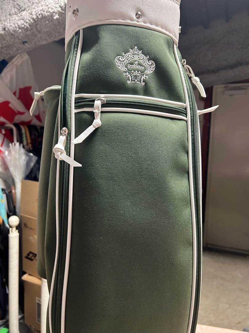 レアな美品Orobianco キャディーバッグ グリーン/ホワイト
