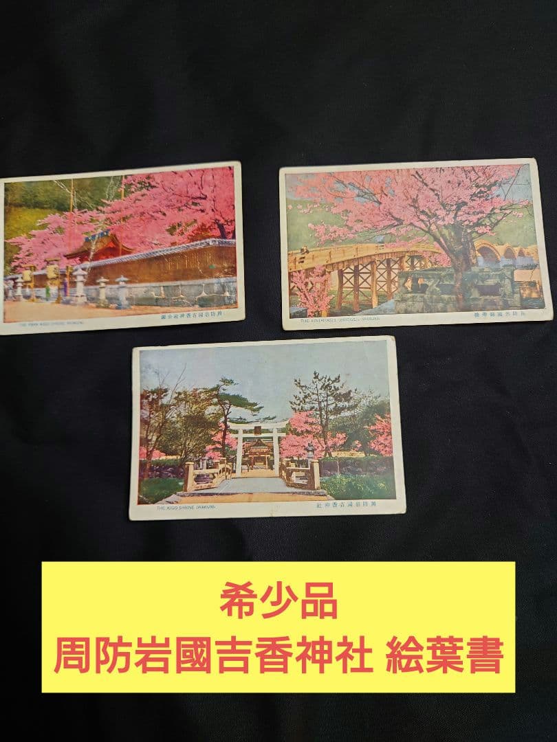 年代物！　【周防岩國吉香神社 絵葉書】