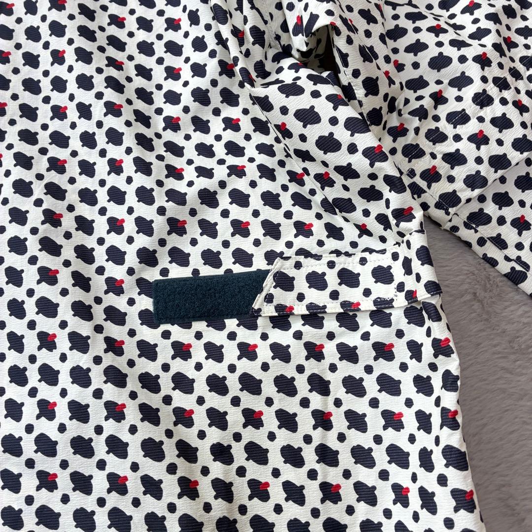 adabat アダバット 幾何学柄 レインブルゾン ジャケット コンパクト XL