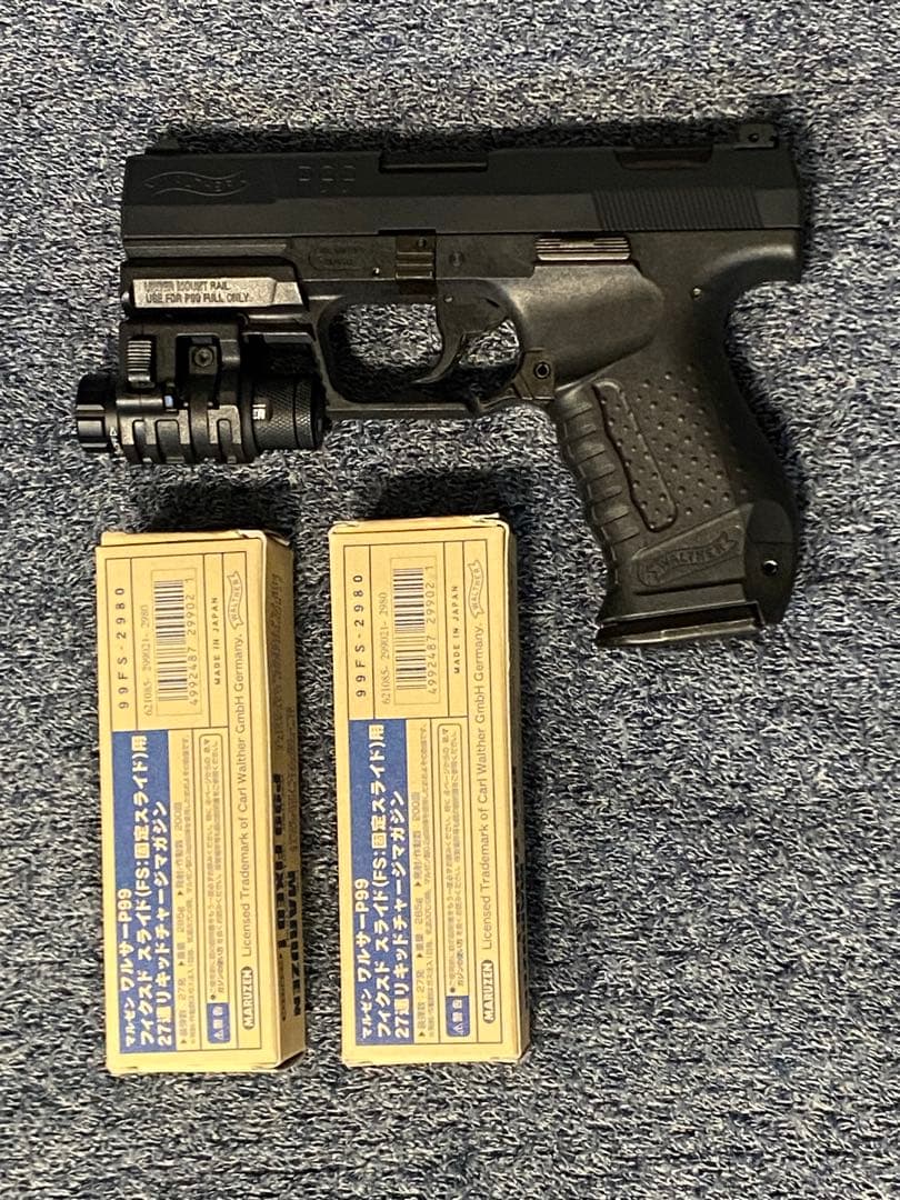 マルゼン ワルサーP99FS ガスガン 新品マガジンx2
