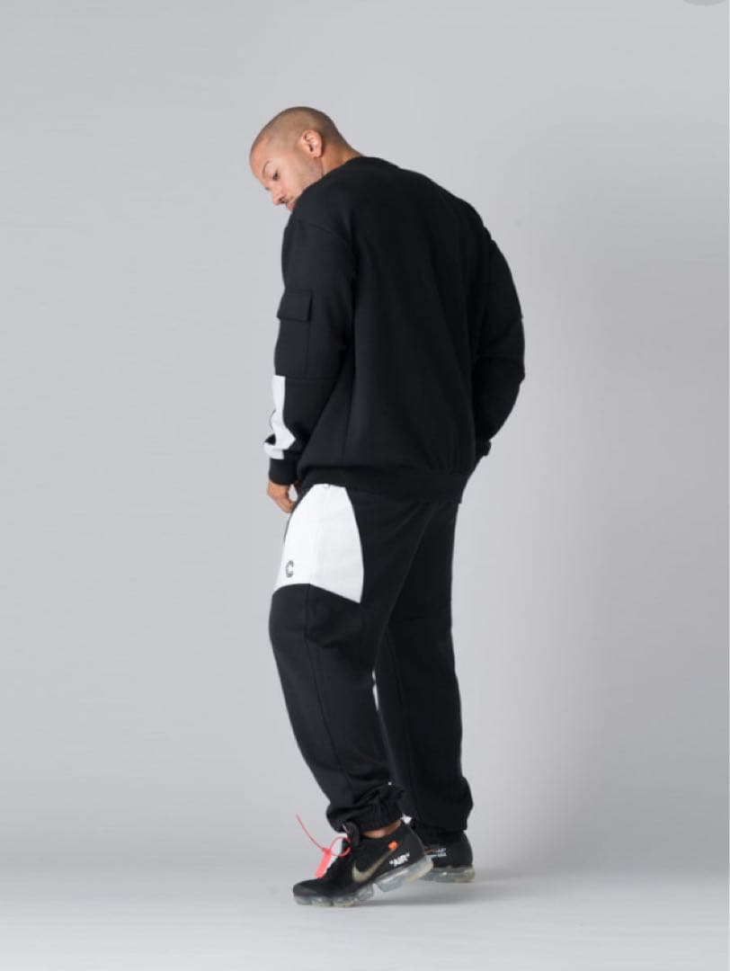 ウエイトトレーニング CRONOS CARGO SWEATSHIRT BLACK SIZE:L