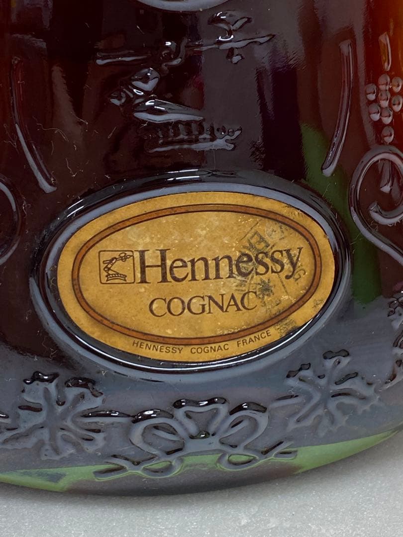 3-2313 Hennessy XO 古酒　金キャップ　グリーンボトル