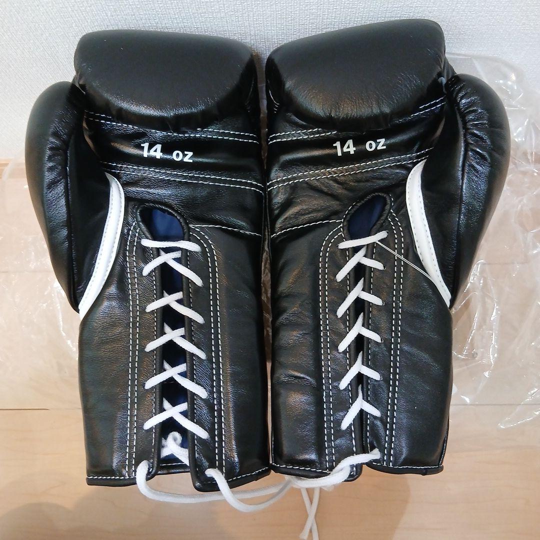 ウィニング ボクシンググローブ 14 oz ブラックひも式