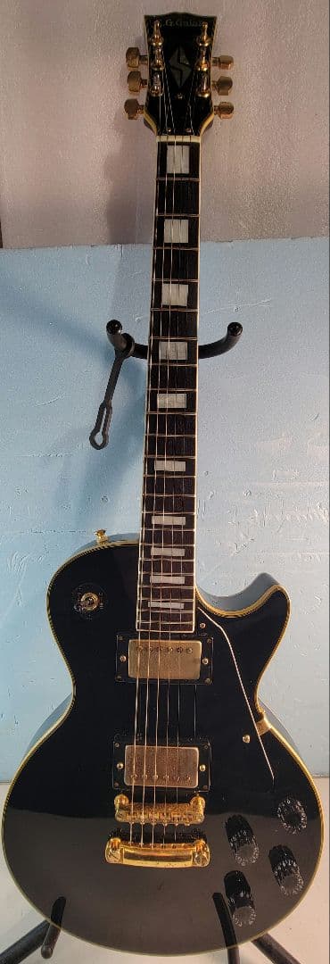 S.G. Galan ブラックレスポールタイプエレキギターソフトケース付