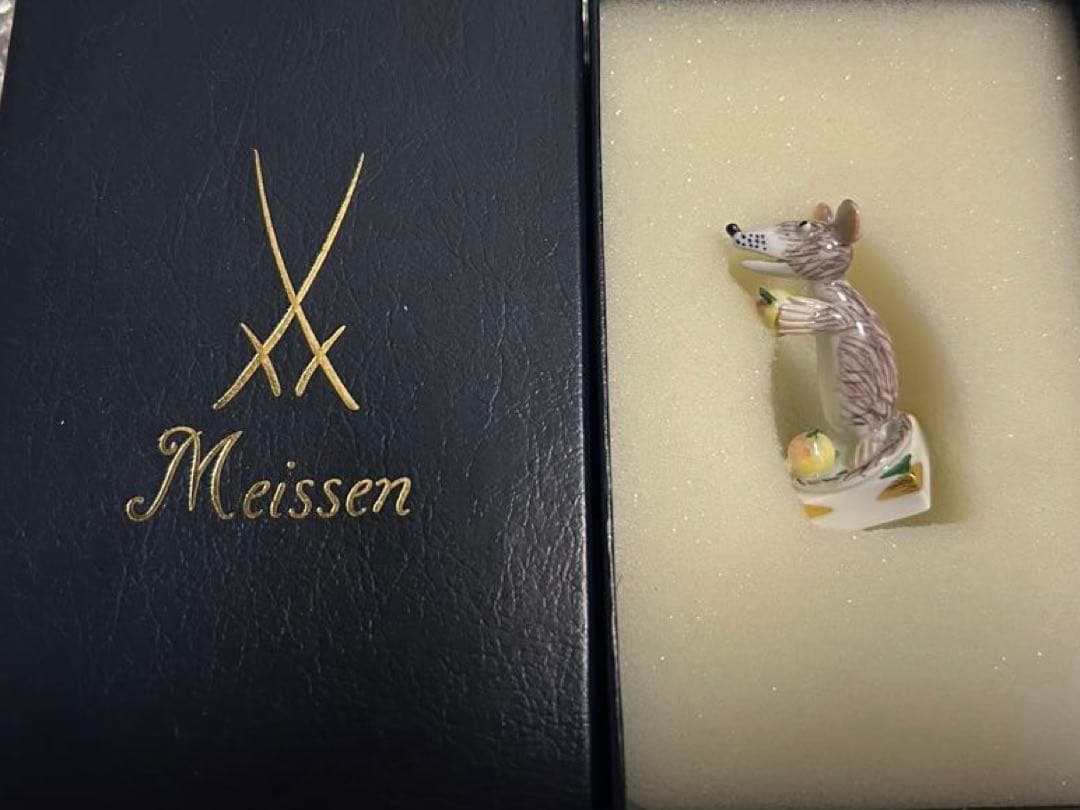 Meissen ねずみの置物 干支