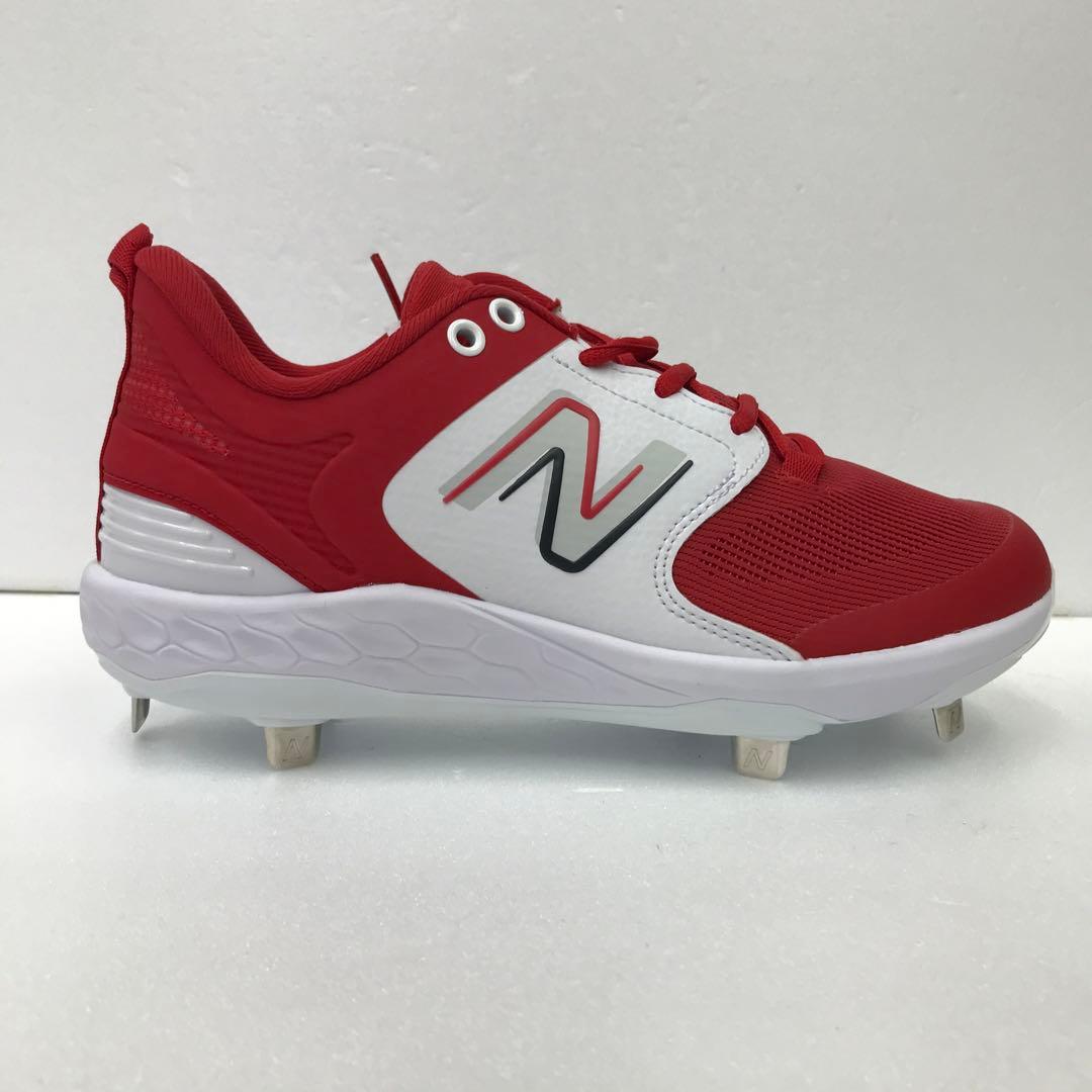 ニューバランス　金具スパイク　レッド×ホワイト　L3000TR6