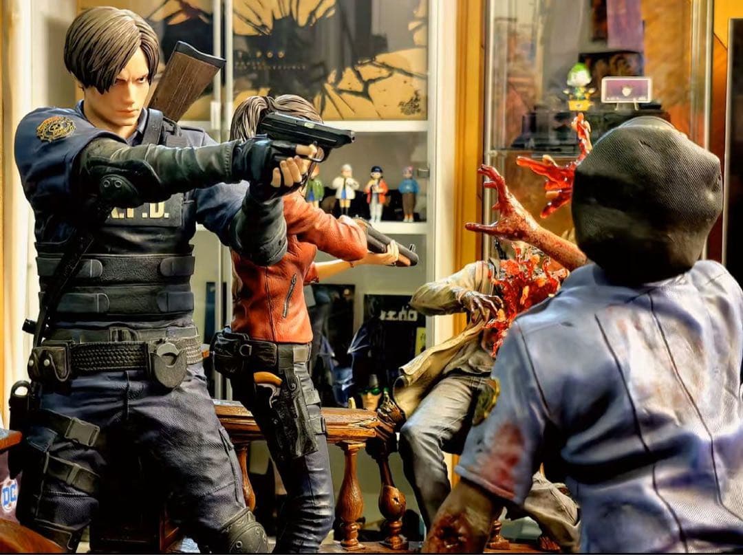 バイオハザード レオン 1/4 ガレージキット ガレキ スタチュー①